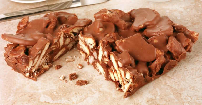 No-Bake Chocolate Tiffin Cake