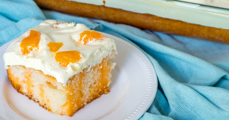 Orange Creamsicle Poke Cake