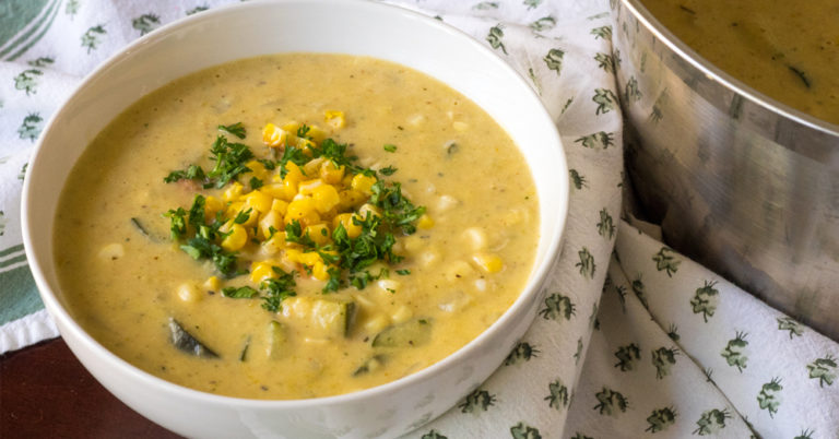 Summer Zucchini Corn Chowder