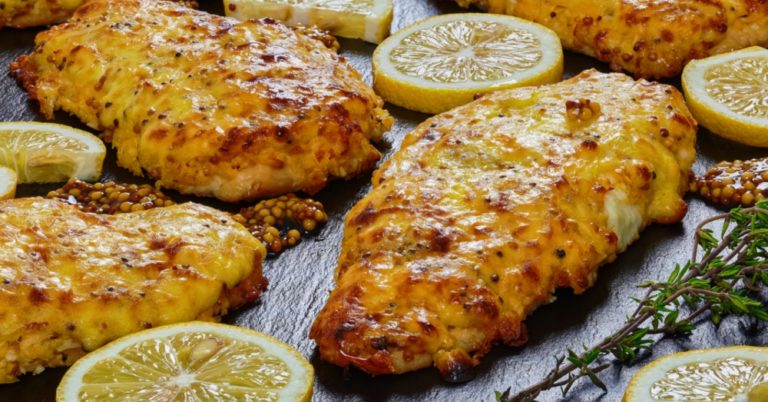 Swiss Mustard Baked Chicken