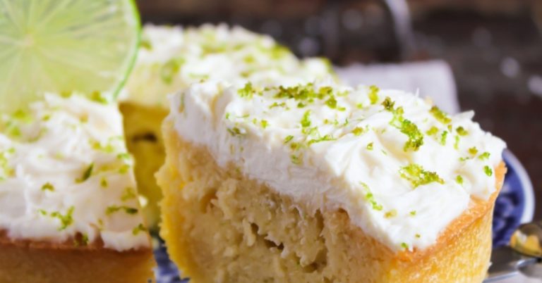 Coconut Key Lime Cake with Cream Cheese Frosting