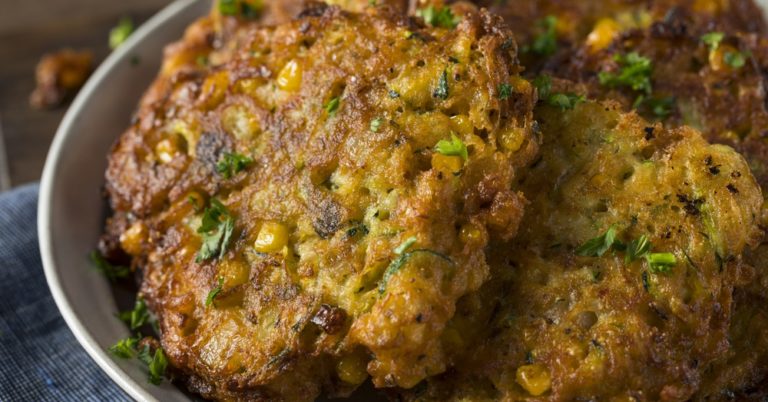 Sweet Corn and Zucchini Garden Fritters