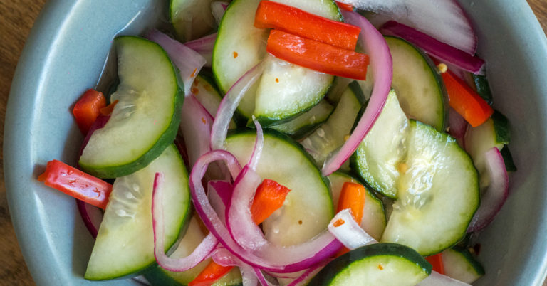 Refrigerator Cucumber Salad