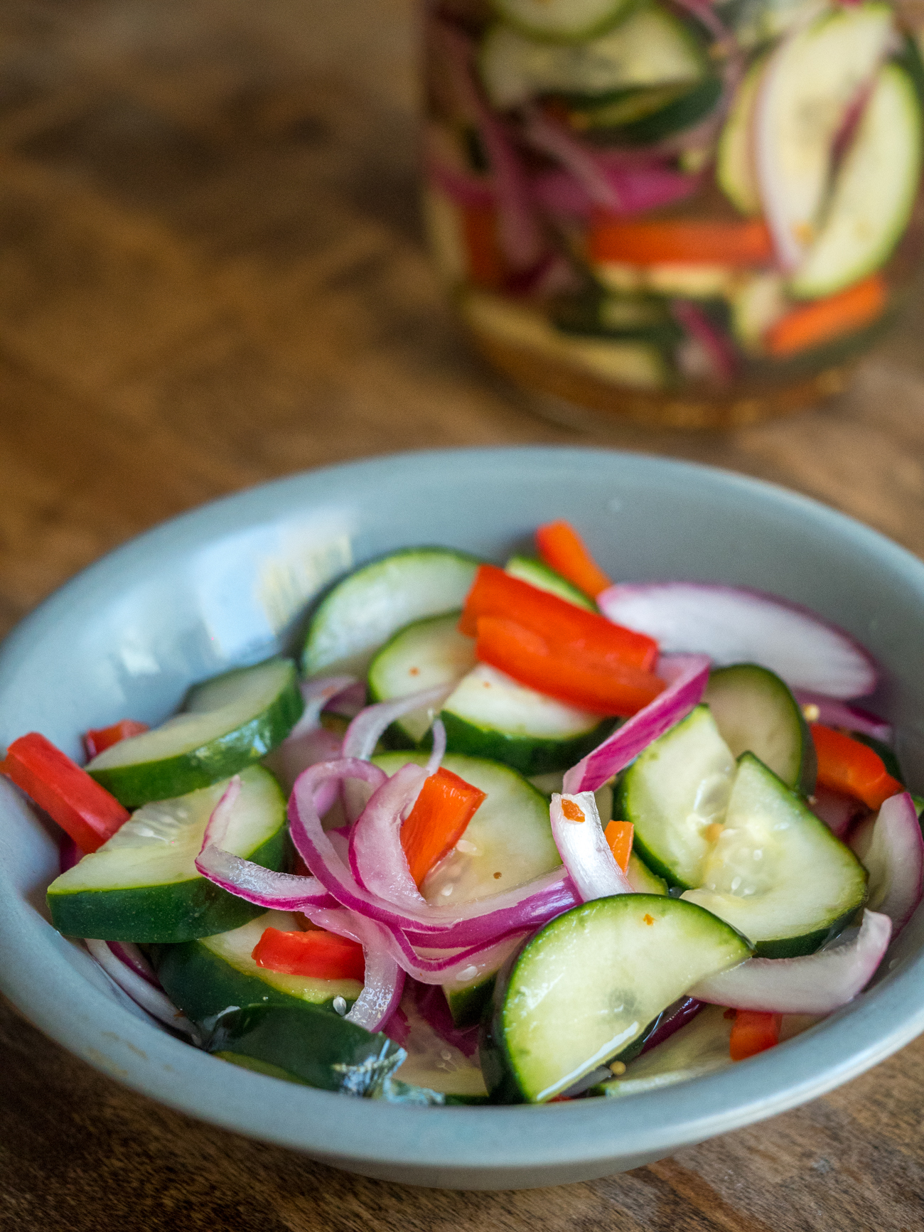 Quick Refrigerator Marinated Cucumbers Recipe - Pitchfork Foodie Farms