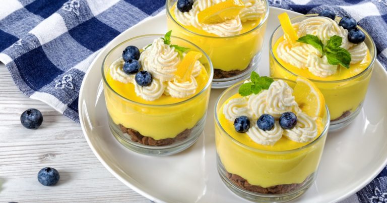 No-Bake Lemon Cheesecake Mousse Dessert Cups