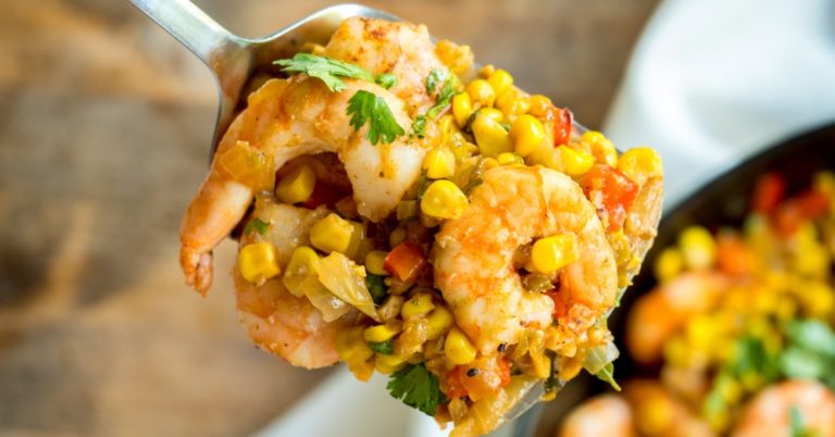 Mexican Roasted Shrimp With Corn Salsa