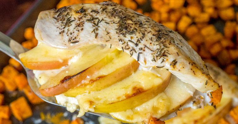 Cheesy Apple-Stuffed Chicken Breasts