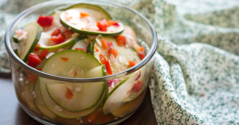 Crispy Asian Cucumber Salad