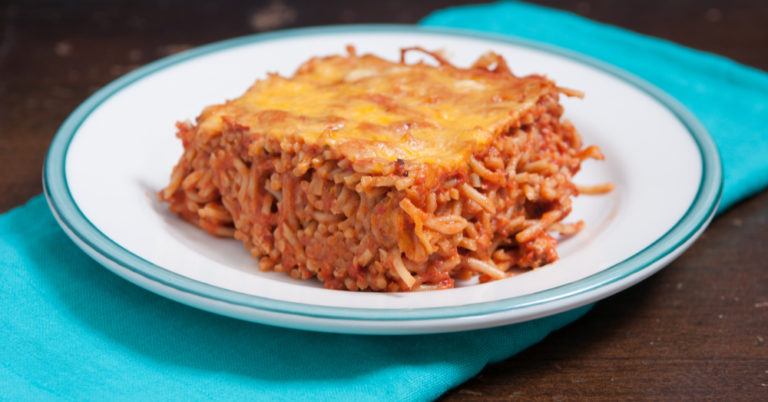 Our Favorite Baked Spaghetti