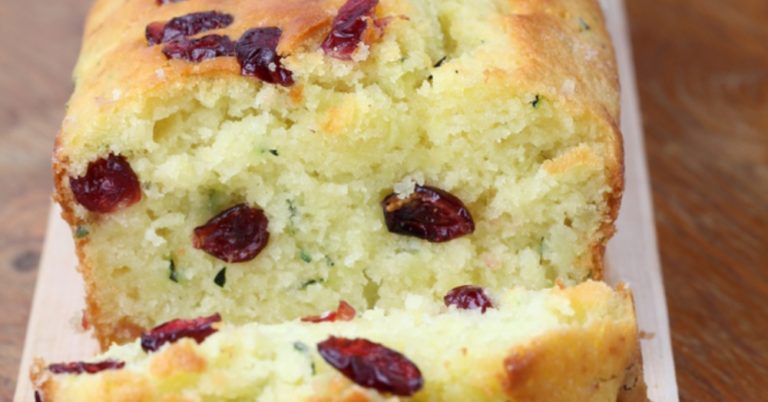 Lemon Cranberry Zucchini Quick Bread