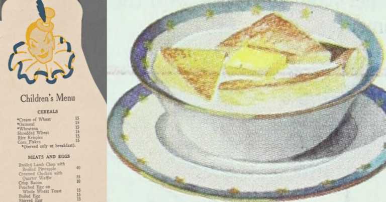 “Kid’s Menu” Items from a Century Ago That Would Never Fly Today