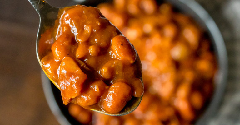 Canned Baked Beans Have Nothing On These Cowboy Baked Beans With Bacon! The Flavor Is On A Whole New Level!