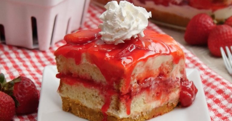 Strawberry Shortcake Squares