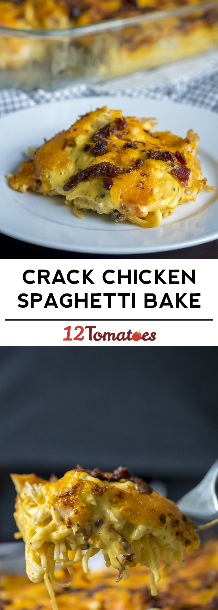 Cheesy Chicken Spaghetti Bake-image
