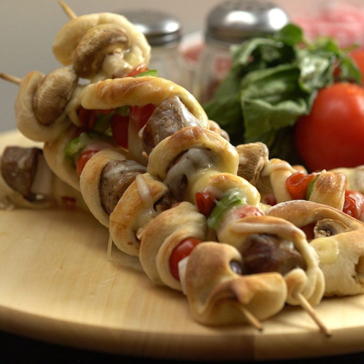 pizza kabobs