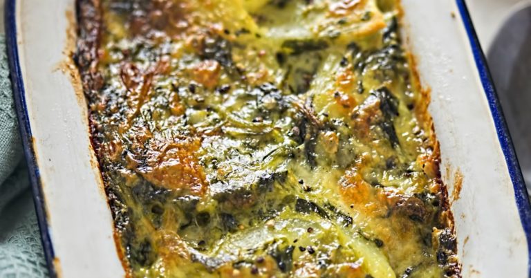 Potato and Spinach Casserole