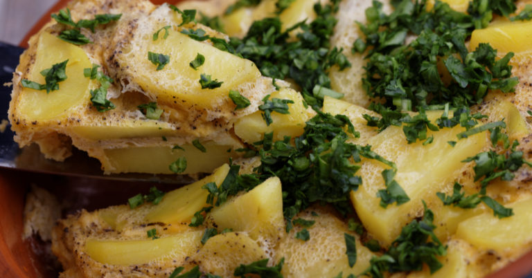 Potato and Spinach Pie