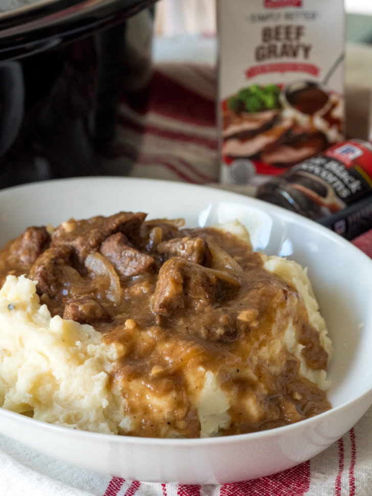 Slow Cooker Beef Tips And Gravy 12 Tomatoes