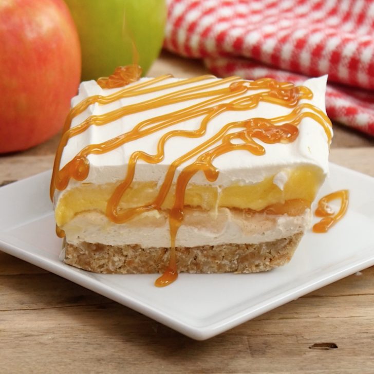 No-Bake Oatmeal Apple Pie Lasagna