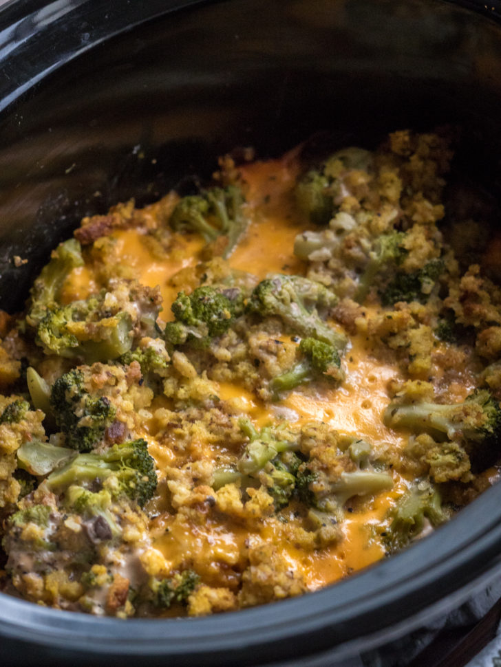 Crockpot Broccoli Cheese Casserole Recipe - Eating on a Dime