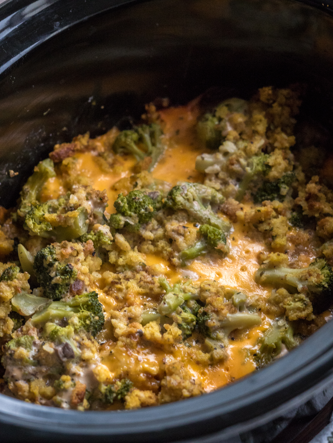 Slow Cooker Broccoli Casserole