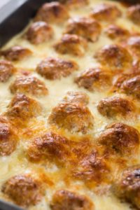 Cheesy Oven-Baked Meatballs | 12 Tomatoes