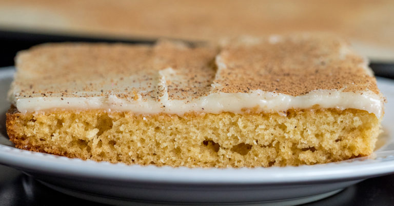 Eggnog Texas Sheet Cake