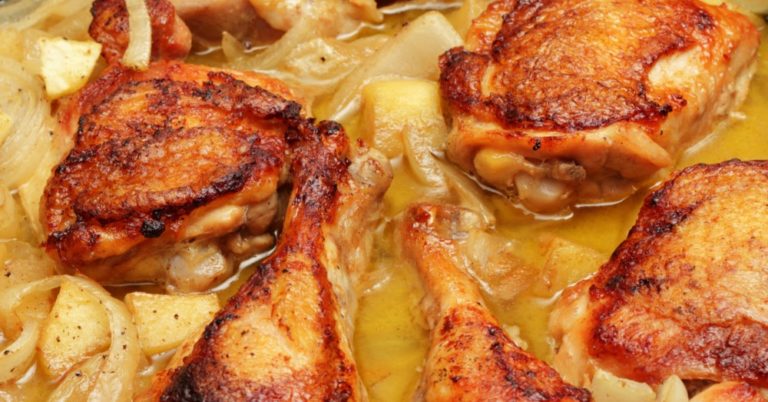 Apple Cider Braised Chicken