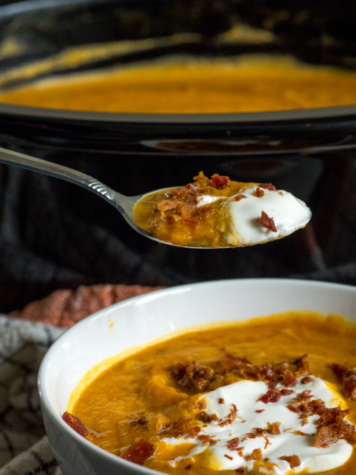 Slow Cooker Pumpkin Soup 12 Tomatoes