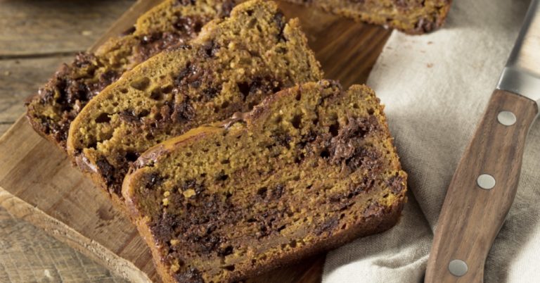 Dark Chocolate Peanut Butter Banana Bread