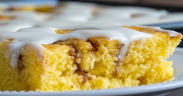 Cinnamon Roll Sheet Cake