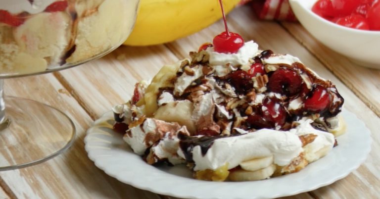 Banana Split Trifle