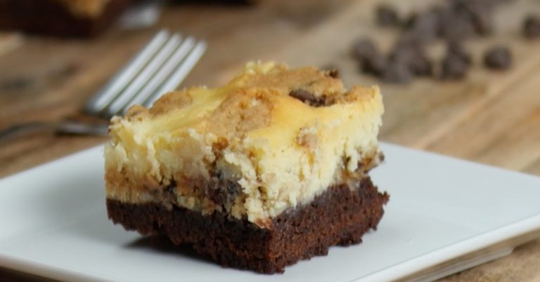 Milk & Cookies Cheesecake Brownies