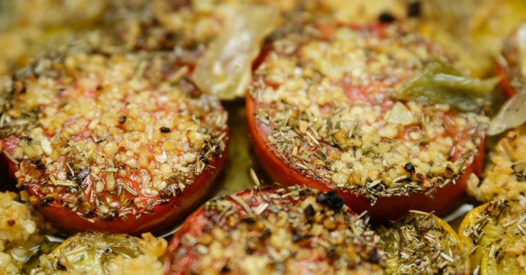 Oven Roasted Herbed Tomatoes