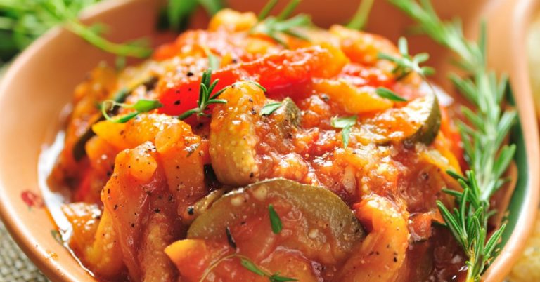 Hearty And Delicious Roasted Veggie Stew