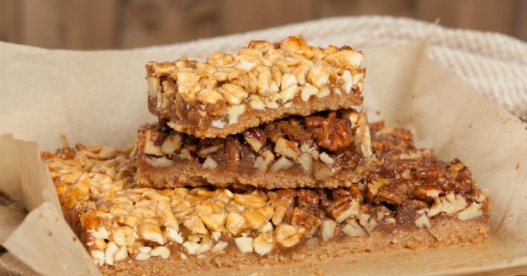 Pecan And Cashew Pie Bars