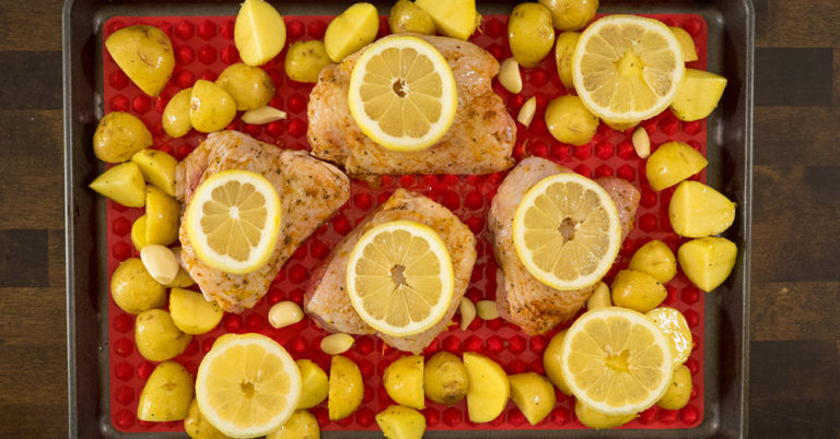 Roasted Lemon Chicken Thighs And Potatoes