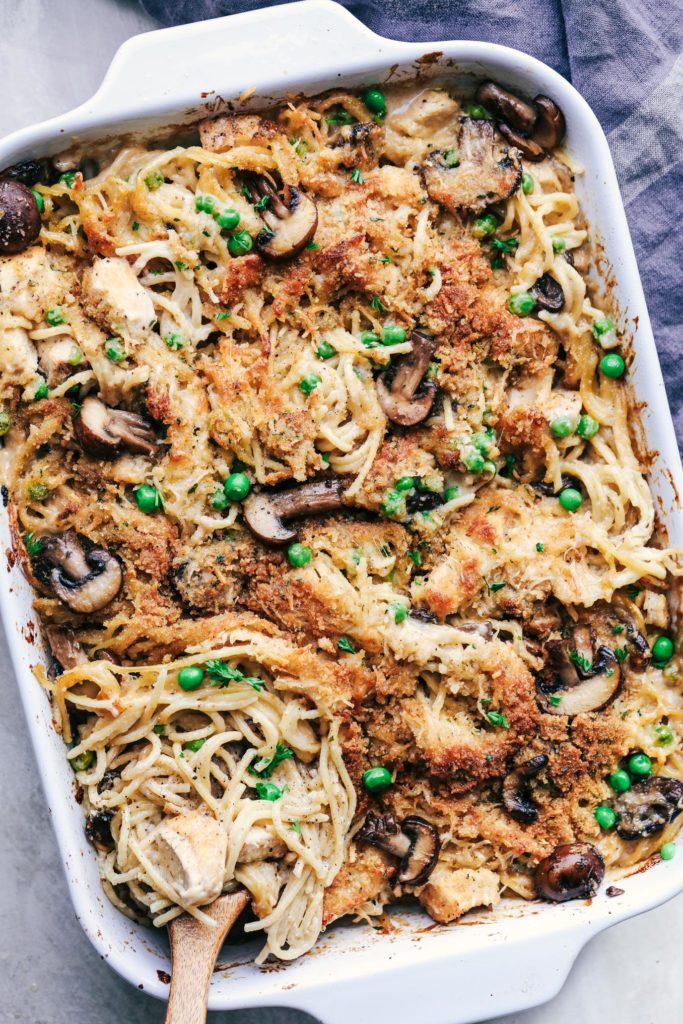 Chicken Tetrazzini Casserole | 12 Tomatoes