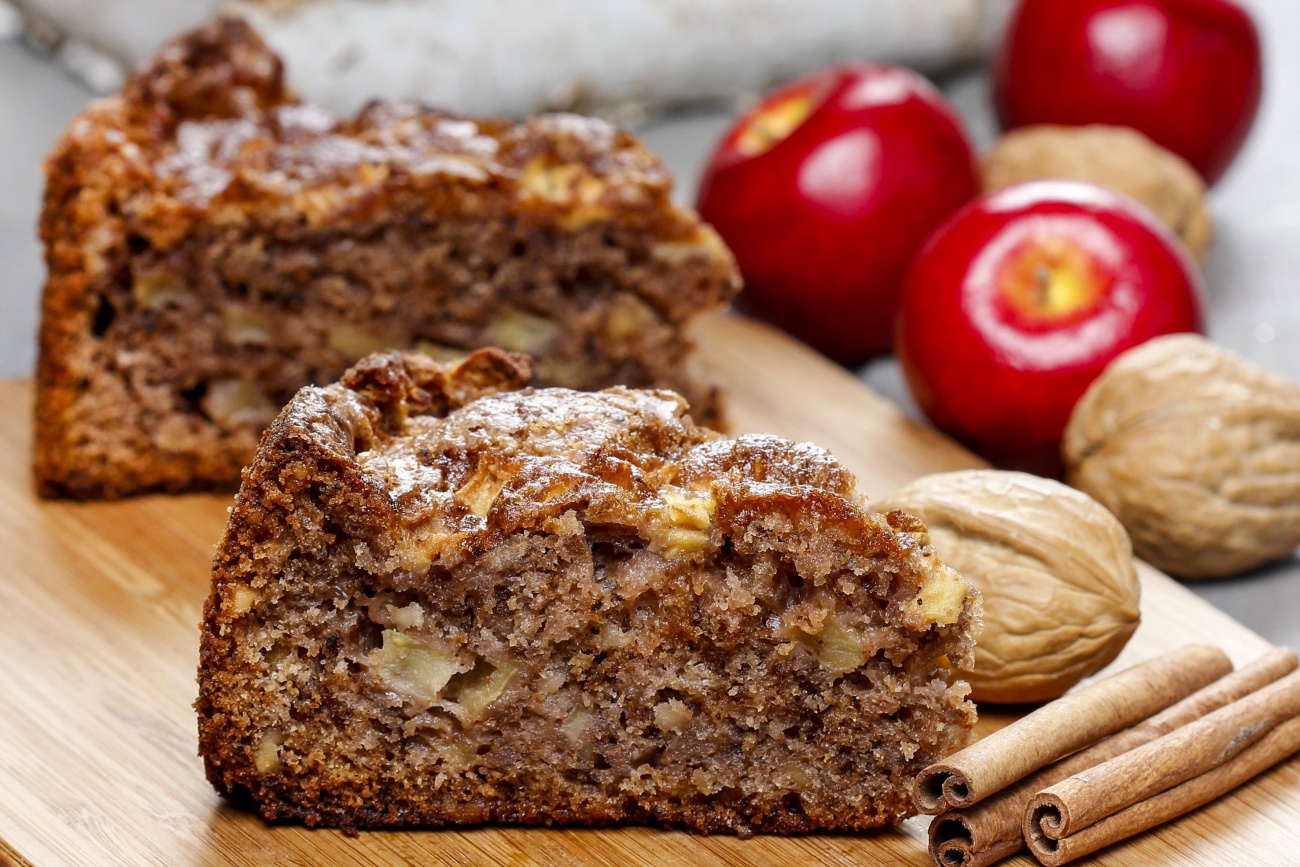 Apple Crumble Cake with Walnuts - Butternut Bakery