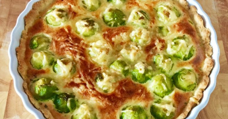 Brussels Sprouts & Gruyere Quiche