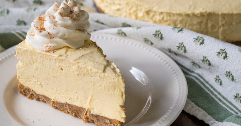 No-Bake Eggnog Cheesecake