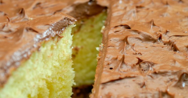 Grandma’s (From-Scratch) Chocolate-Frosted Yellow Cake