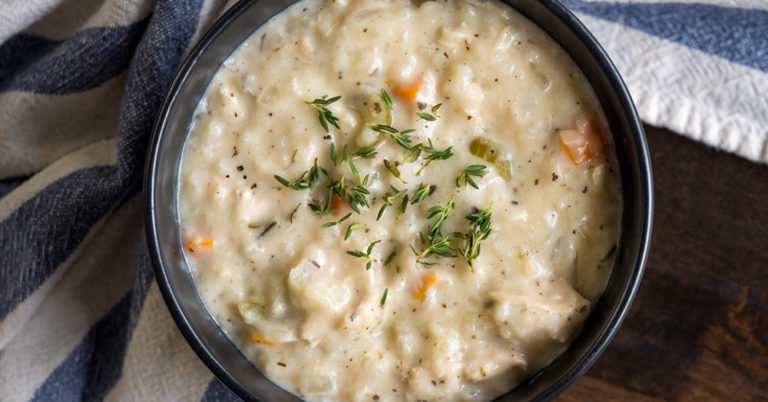 Creamy Slow Cooker Chicken Soup