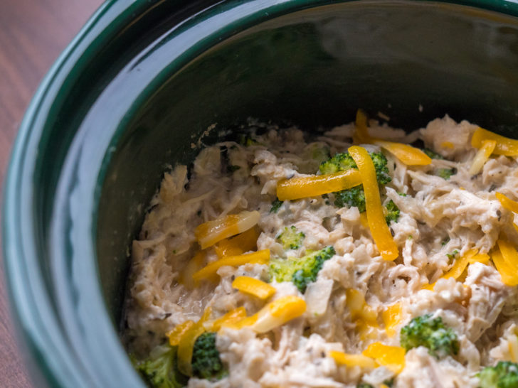 Slow Cooker Chicken, Broccoli and Rice Casserole - Kristine's Kitchen