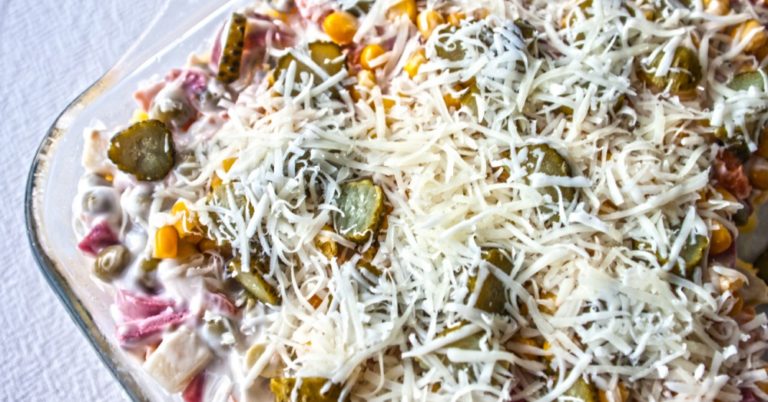 Olivier Salad Mashed Potato Casserole