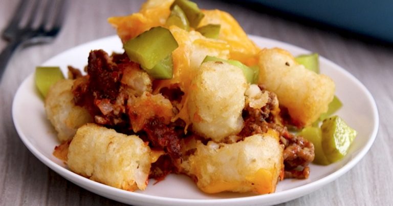 Sloppy Joe Tater Tot Casserole