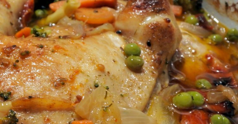 Slow Roasted Chicken And Vegetables