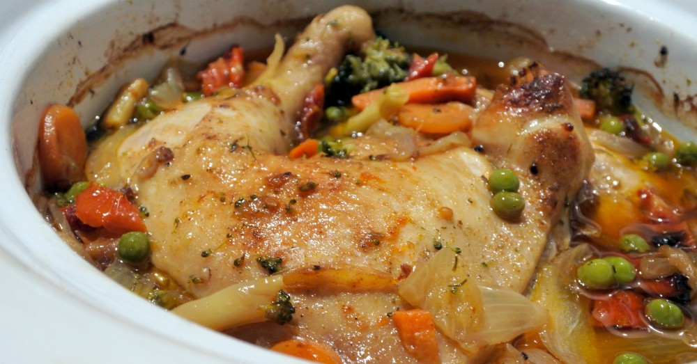 Slow Roasted Chicken And Vegetables-image