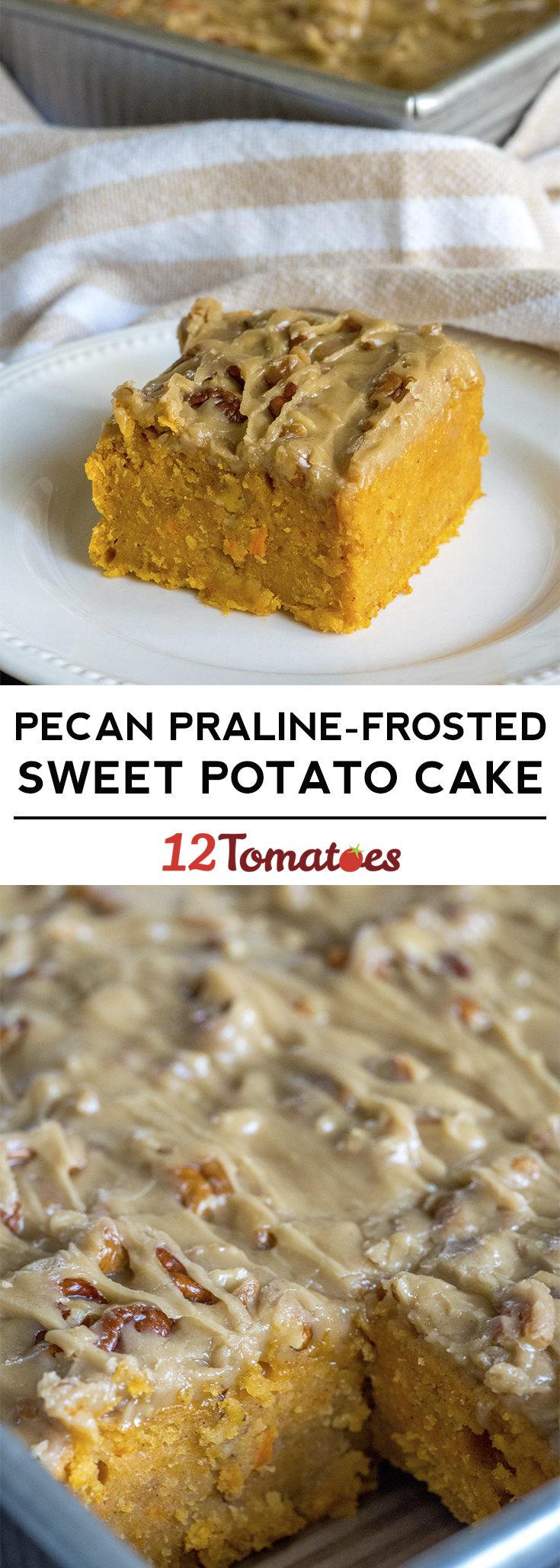 Praline-Frosted Sweet Potato Cake, image size:735x2057