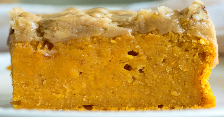Pecan Praline Sweet Potato Cake
